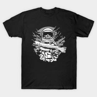 Astronaut Fisherman T-Shirt